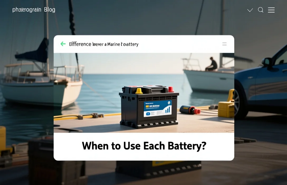 When to Use Each Battery? - difference between a marine battery and a car battery
