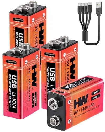 best rechargeable 9v batteries