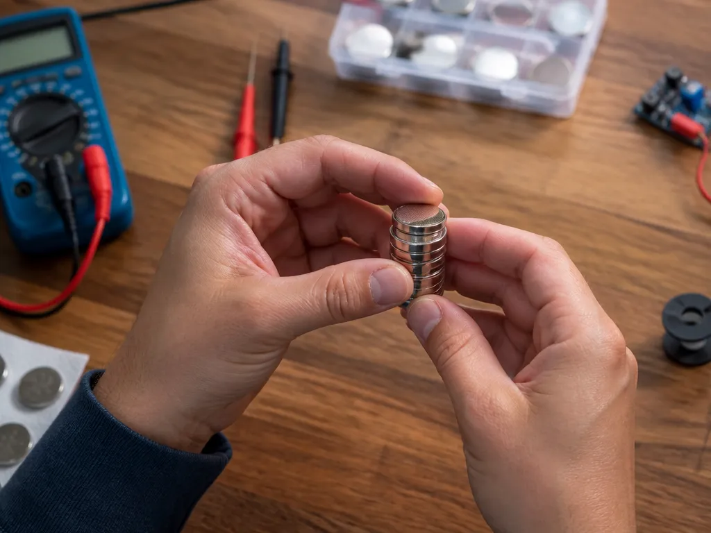 Stacking Coin Cell Batteries For Increased Voltage - Stacking Coin Cell Batteries